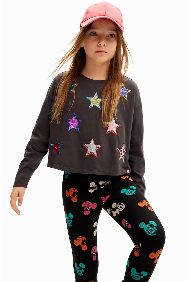 Памучна блуза с пайети DESIGUAL