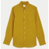 Памучна риза с яка с копчета Marks  Spencer