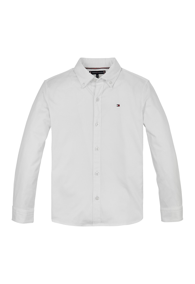 Памучна риза с яка с копчета Tommy Hilfiger
