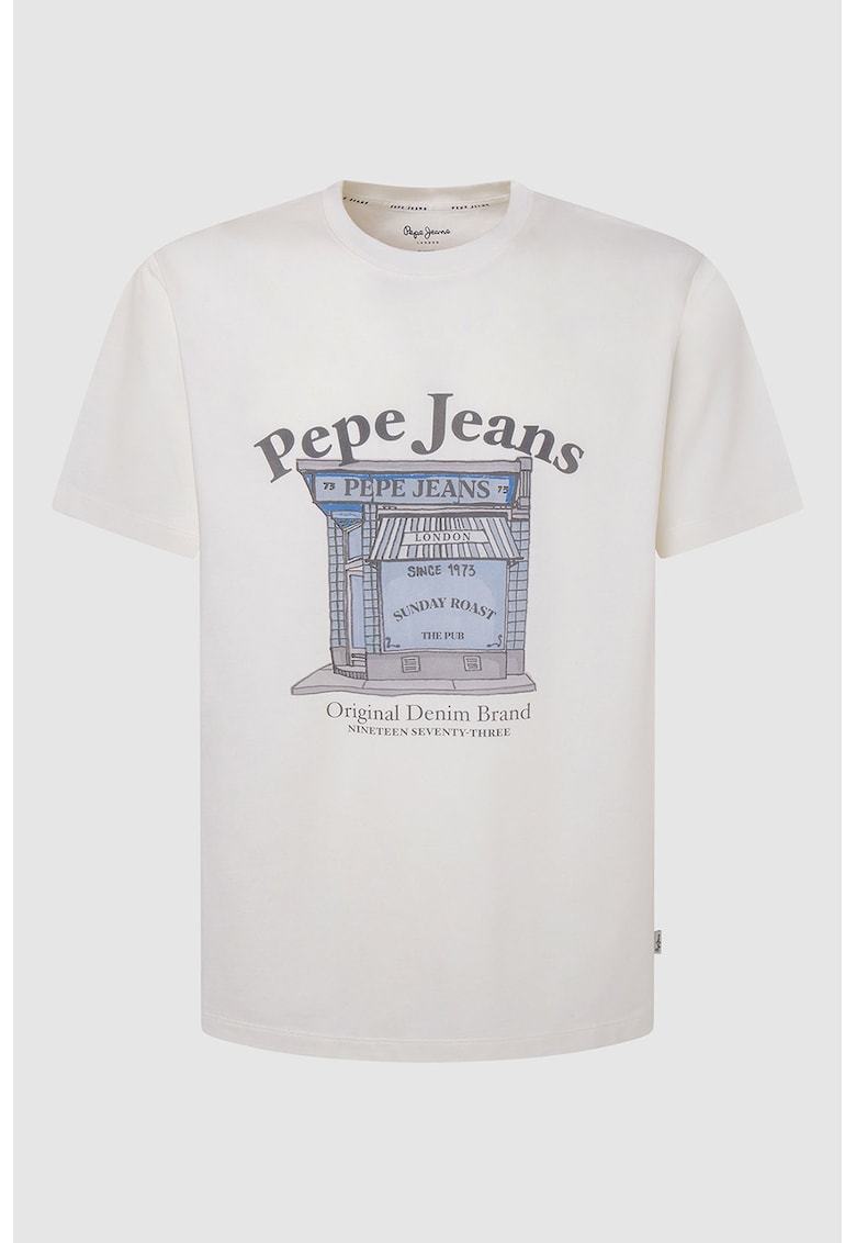 Памучна тениска Aggo с принт Pepe Jeans London
