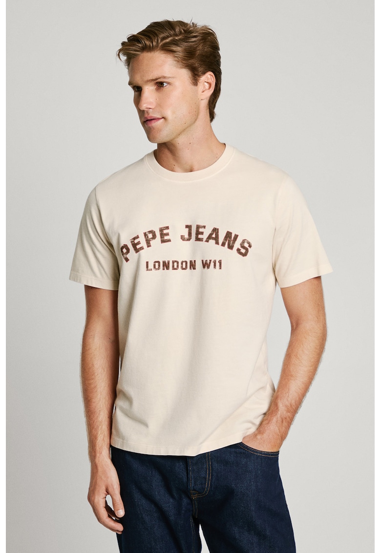 Памучна тениска Aldridge с лого Pepe Jeans London