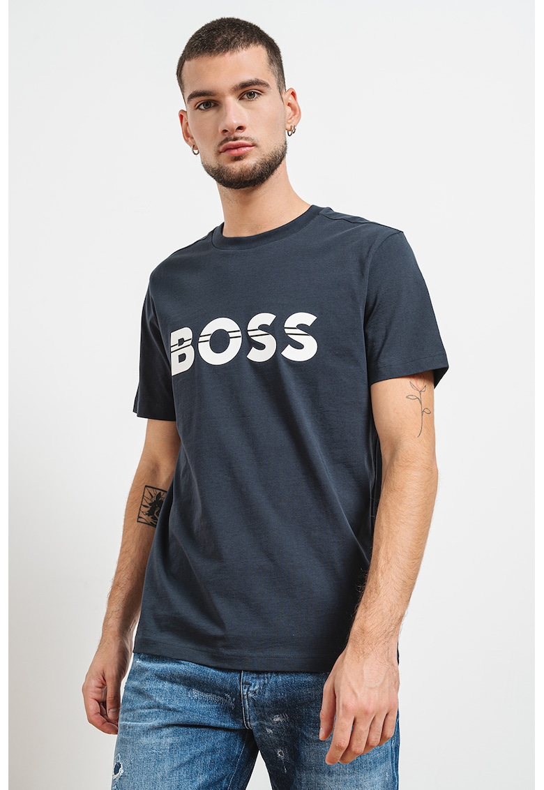 Памучна тениска с лого BOSS