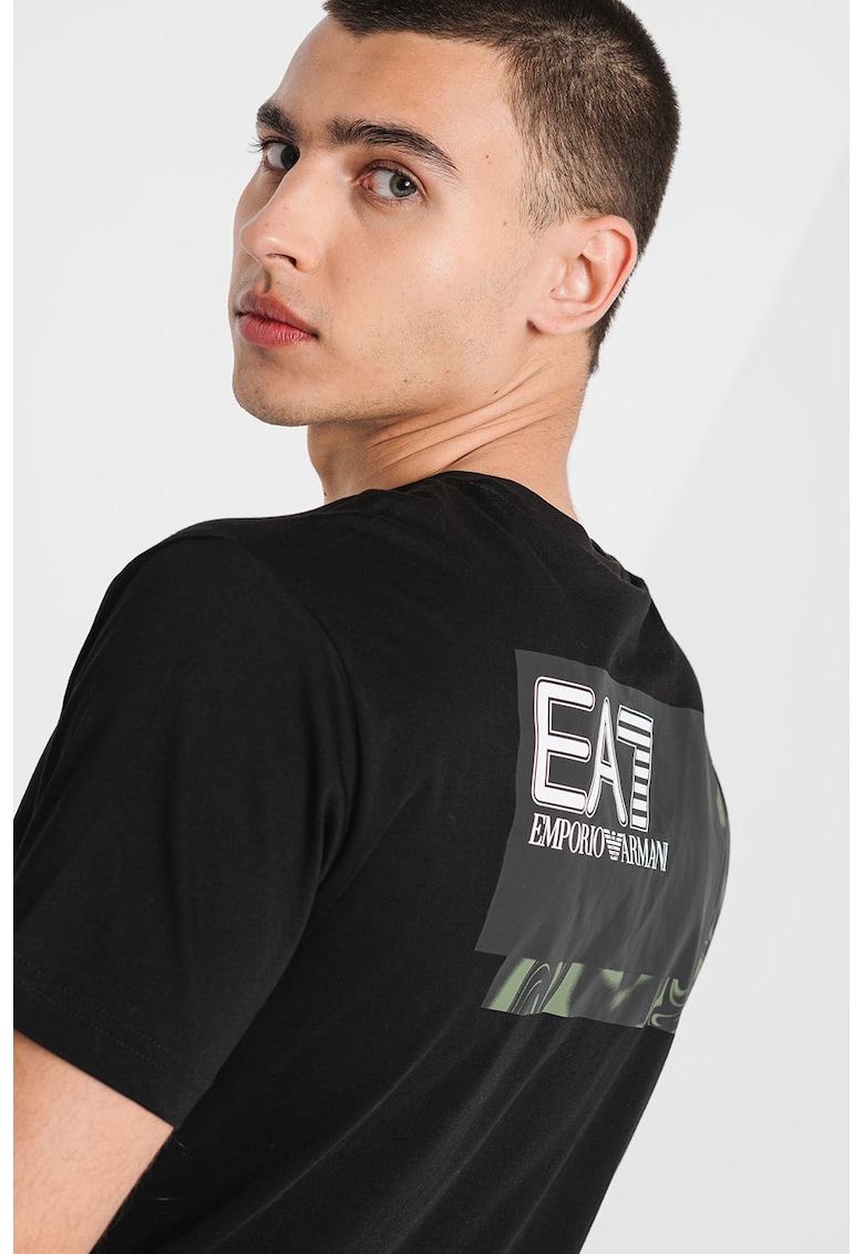 Памучна тениска с лого EA7