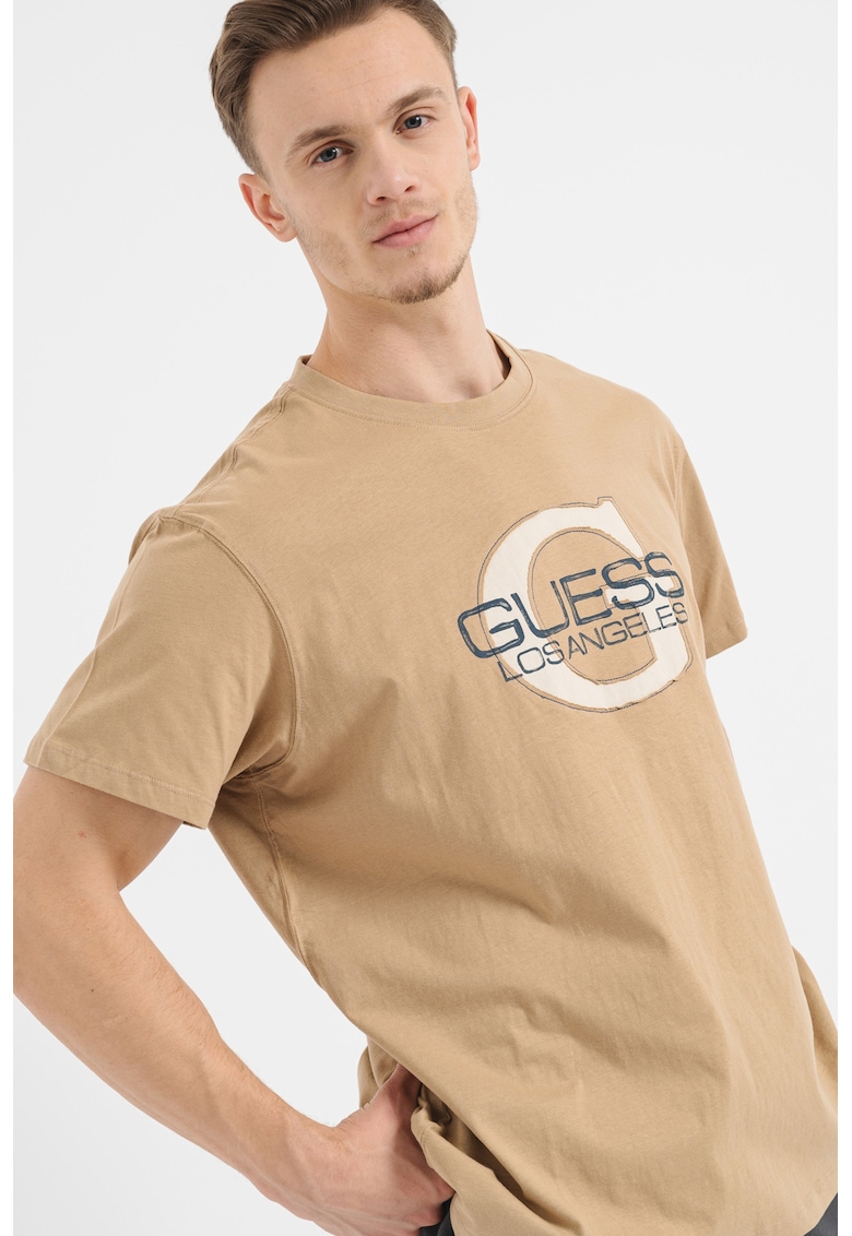 Памучна тениска с лого GUESS