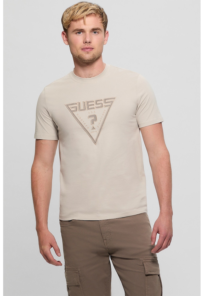 Памучна тениска с лого GUESS