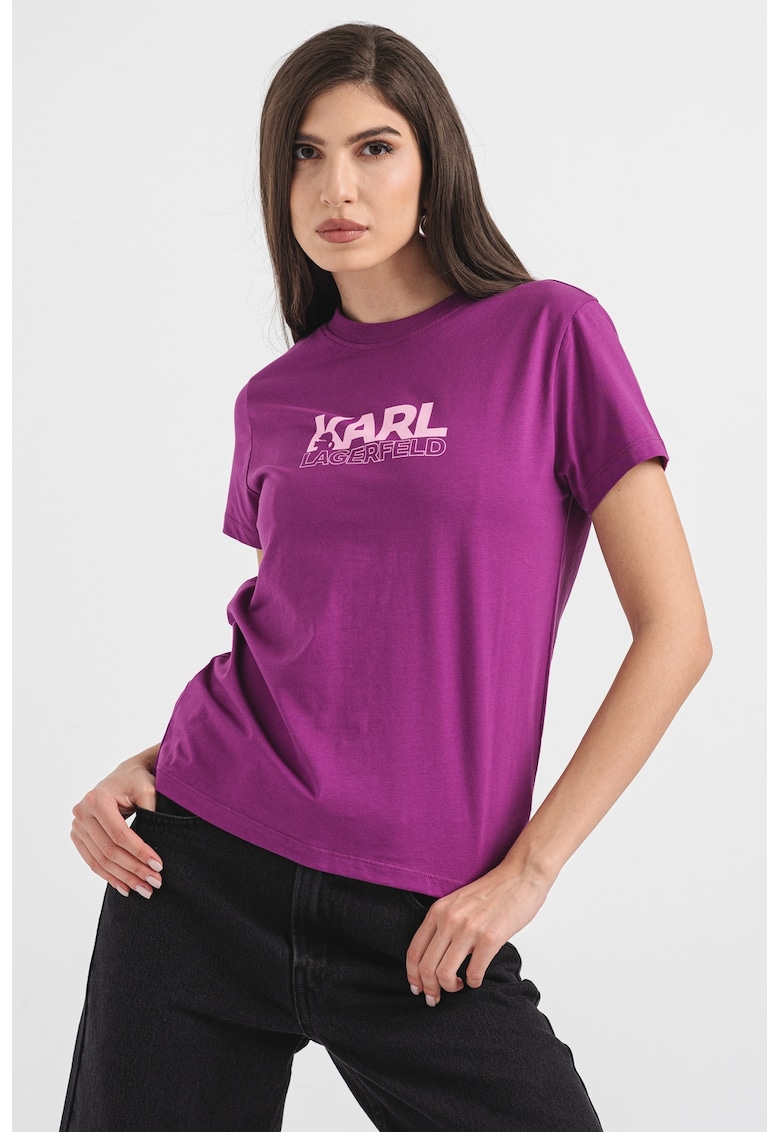 Памучна тениска с лого Karl Lagerfeld