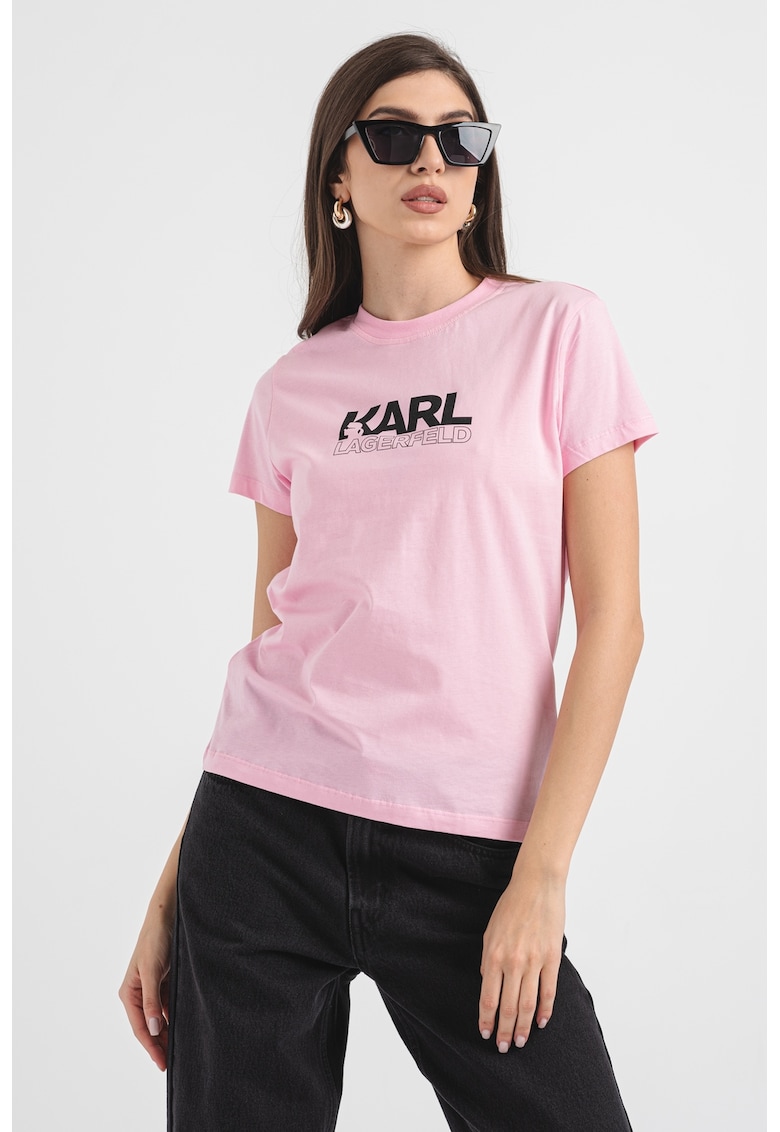Памучна тениска с лого Karl Lagerfeld