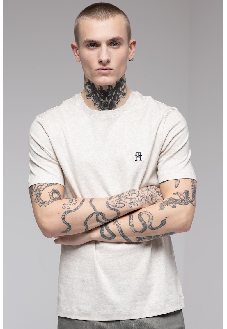Памучна тениска с монограм Tommy Hilfiger