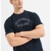 Памучна тениска с овално деколте ARMANI EXCHANGE