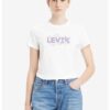 Памучна тениска с овално деколте Levis