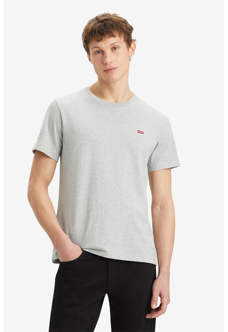 Памучна тениска с овално деколте Levis