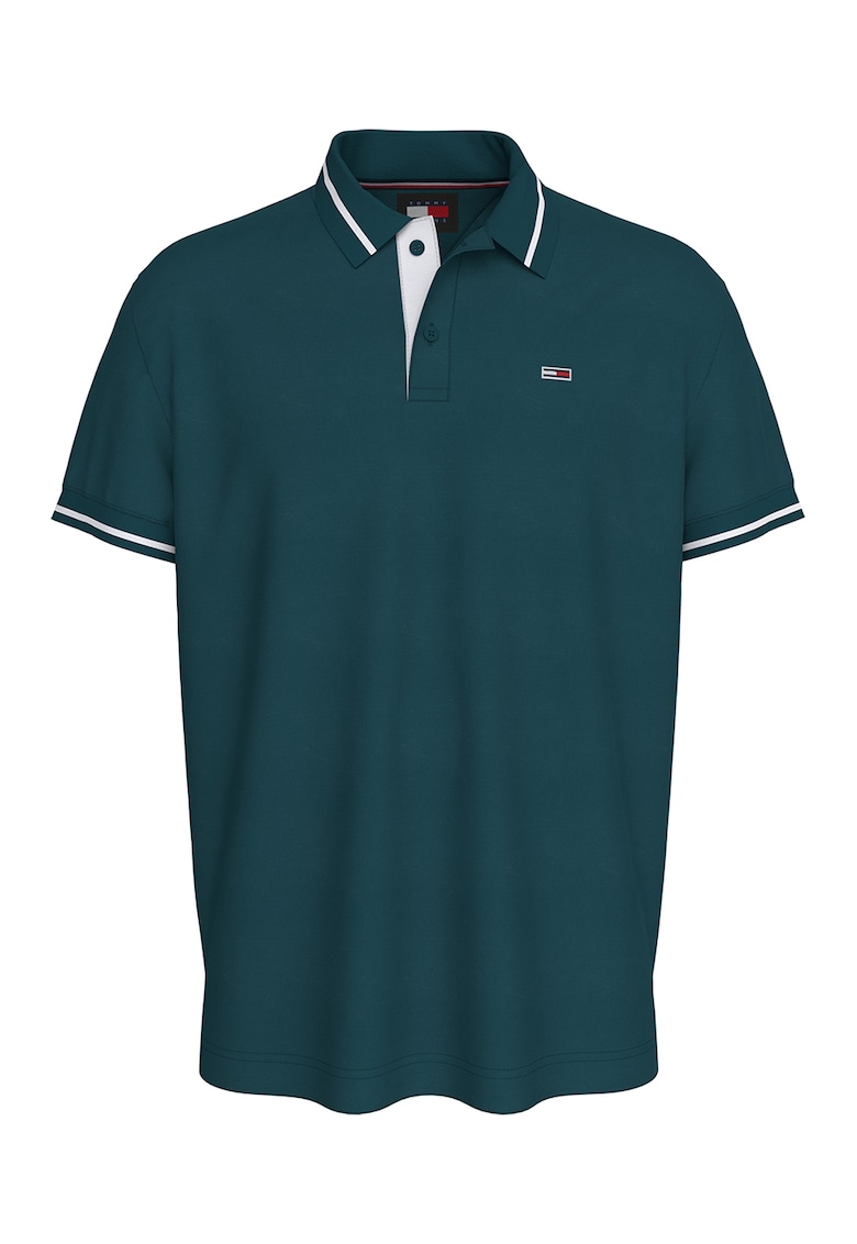 Памучна тениска с яка Tommy Jeans