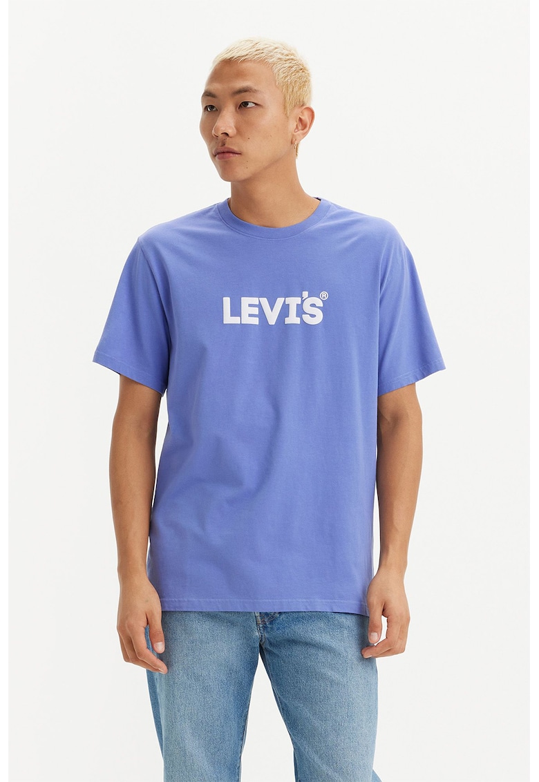 Памучна тениска със свободна кройка Levis