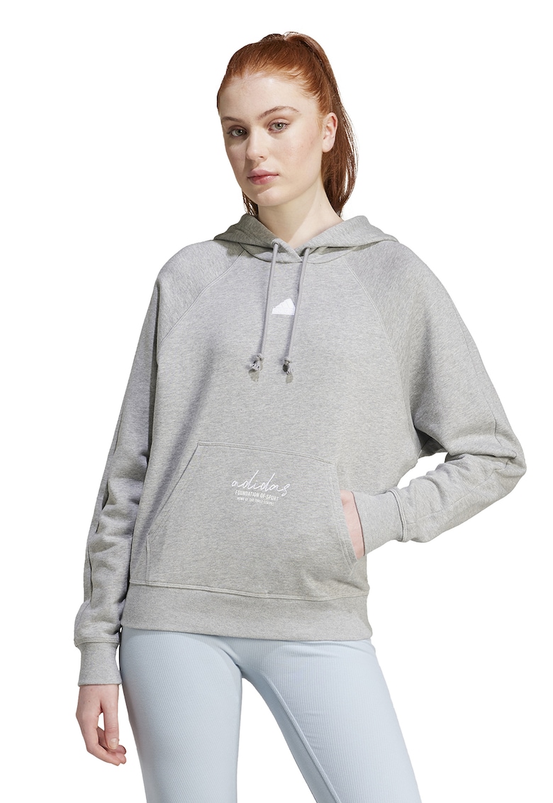 Памучно худи с джоб кенгуру adidas Sportswear