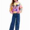 Памучно худи с принт Mickey Mouse DESIGUAL