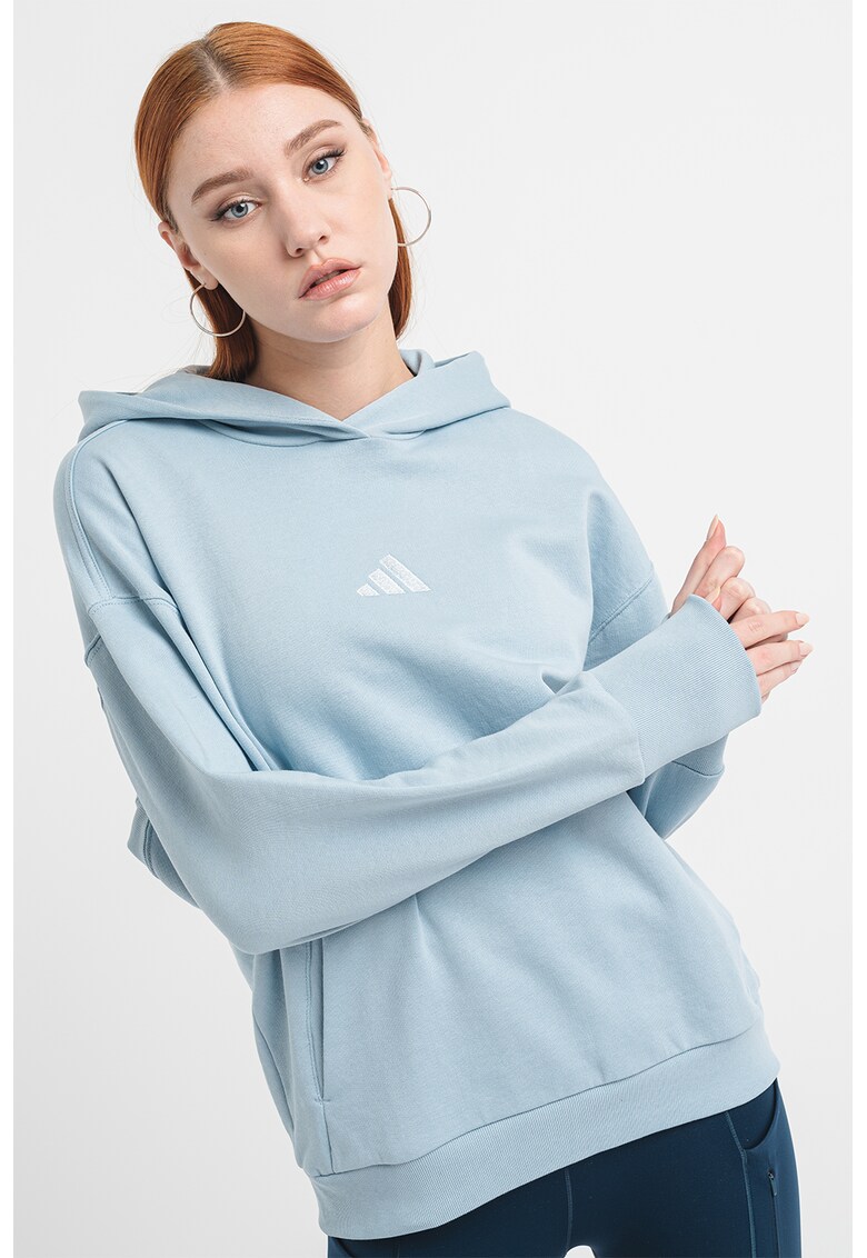 Памучно худи с рипс adidas Sportswear