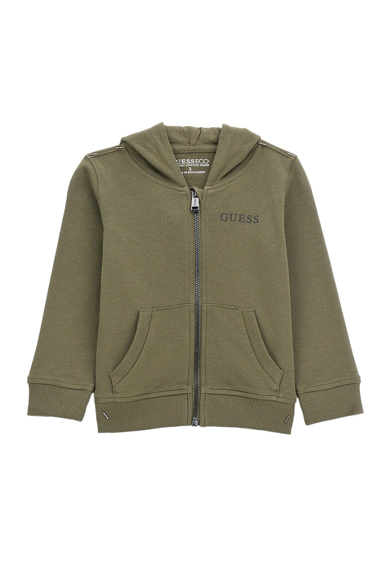 Памучно худи с цип GUESS KIDS