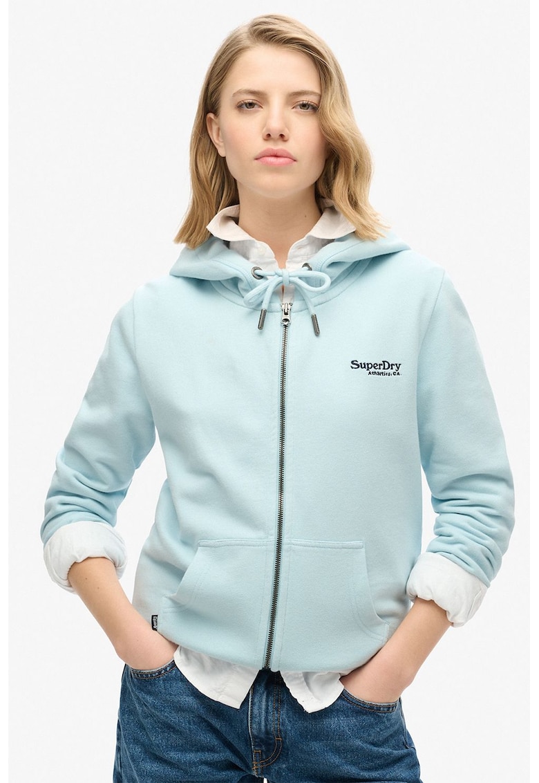 Памучно худи с цип SUPERDRY