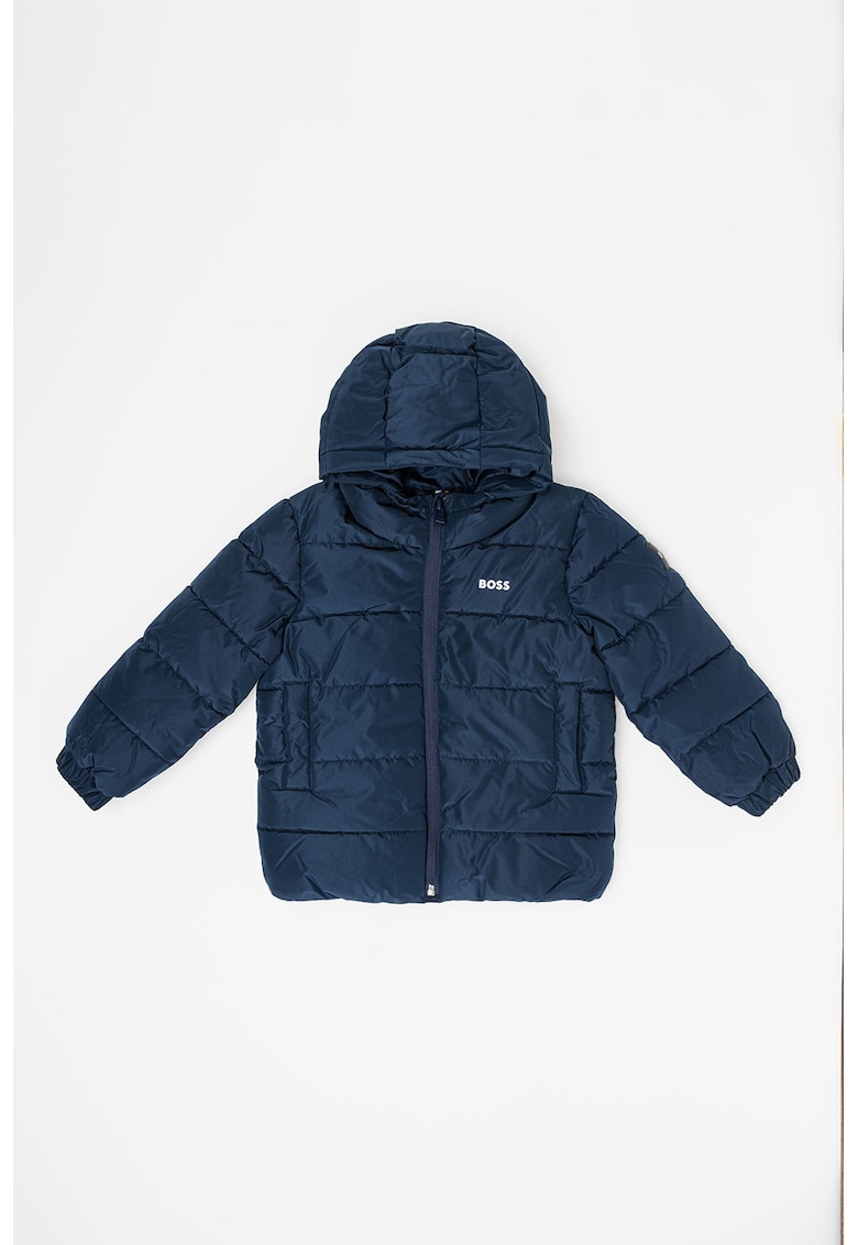 Подплатено зимно яке с качулка BOSS Kidswear