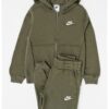 Поларен спортен екип с памук с качулка Nike