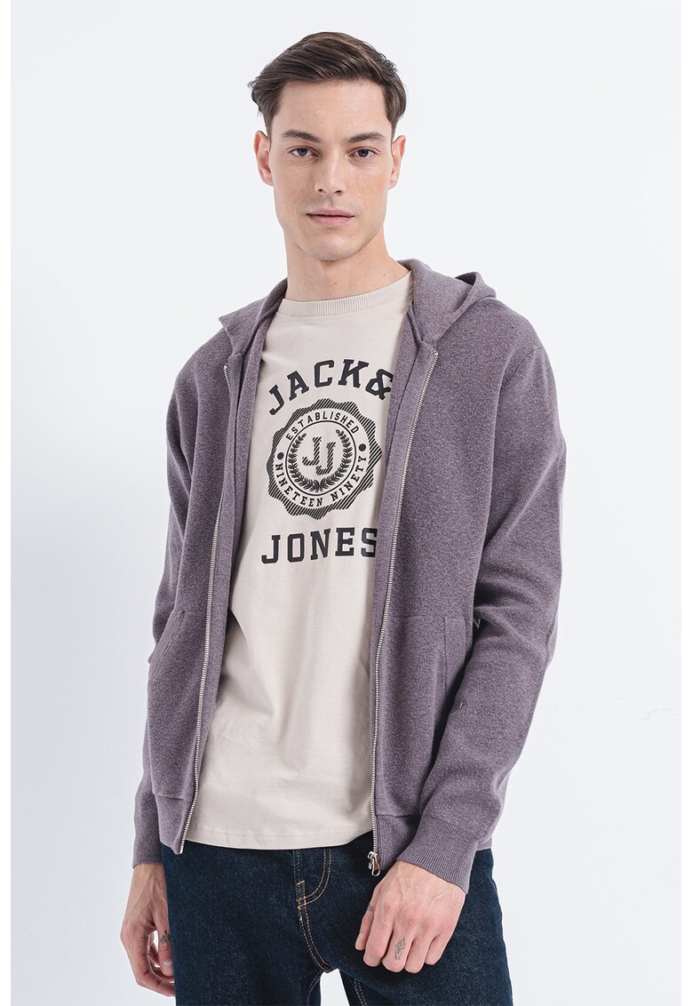 Пуловер Caleb с качулка и цип Jack  Jones