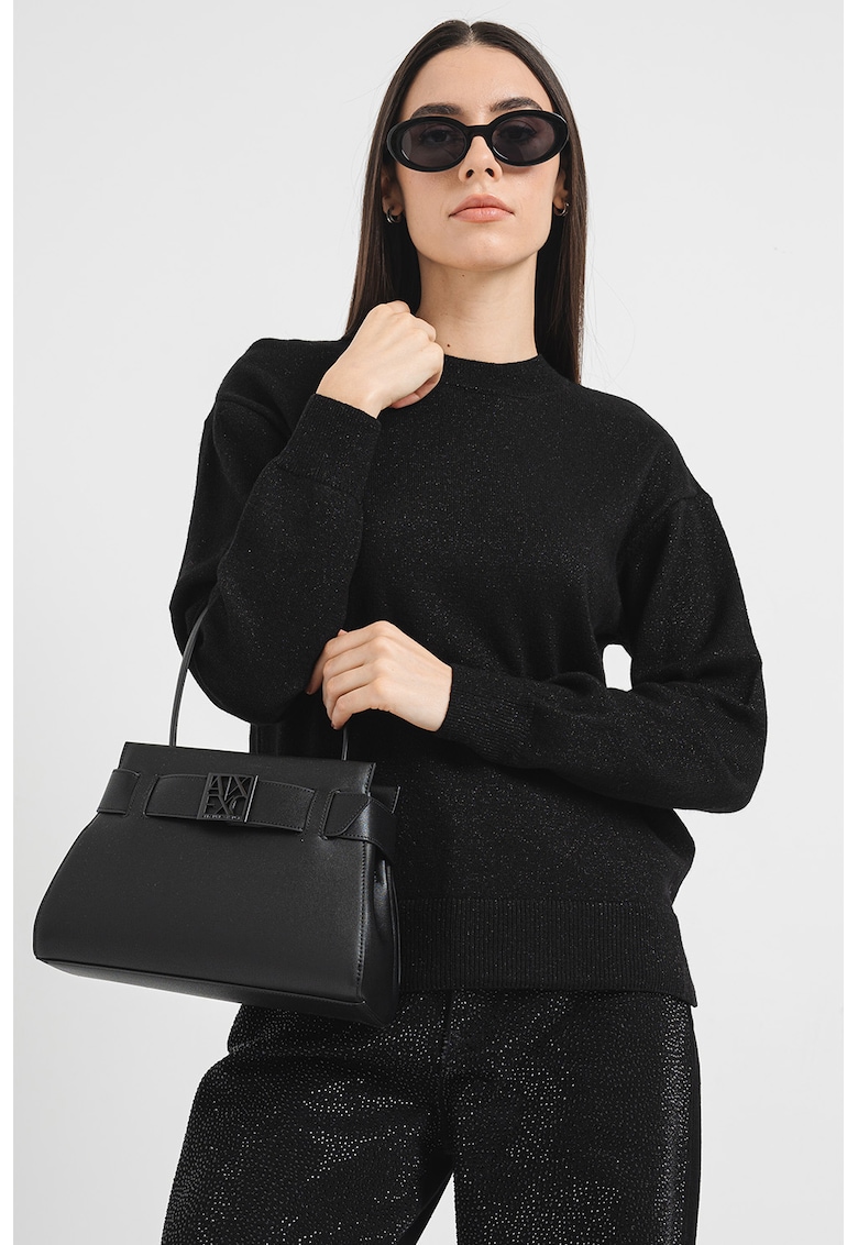 Пуловер с вълна с бляскави елементи ARMANI EXCHANGE