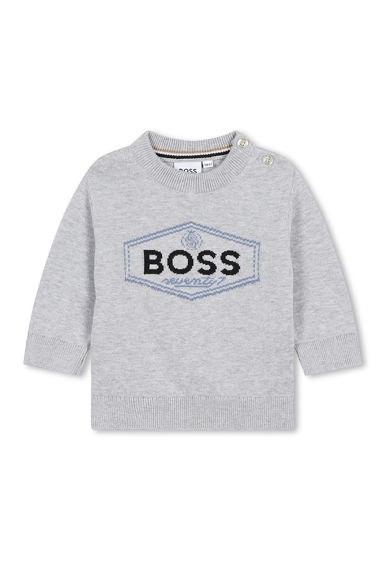 Пуловер с лого BOSS Kidswear