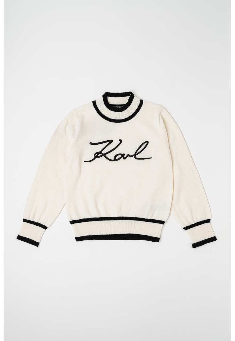 Пуловер с памук KARL LAGERFELD KIDS