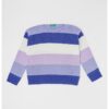 Пуловер с райе и овално деколте United Colors of Benetton