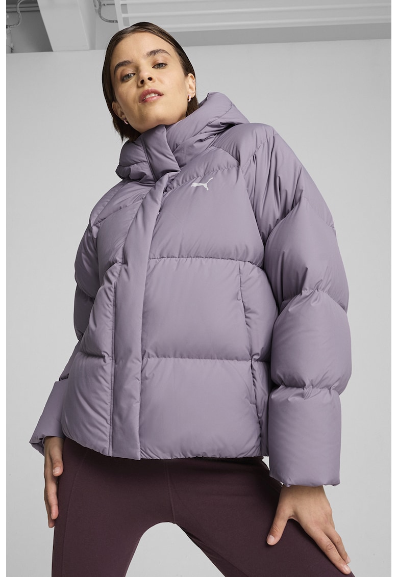 Пухено зимно яке с качулка Puma