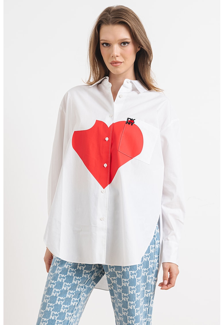 Риза с принт DKNY