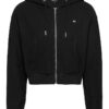 Рипсено късо худи с цип Tommy Jeans