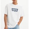 Свободна памучна тениска с лого Levis