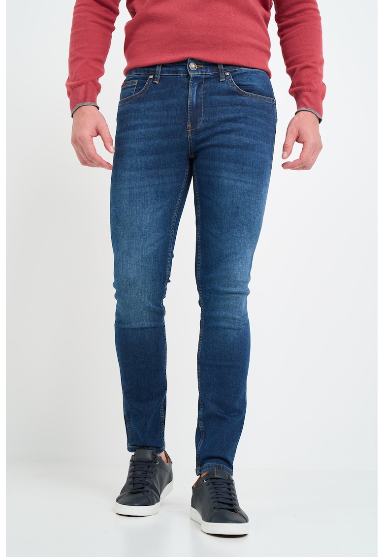 Слим дънки със захабен ефект Lee Cooper