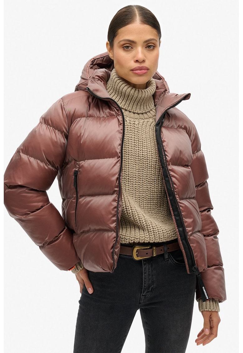 Слим зимно яке с качулка SUPERDRY