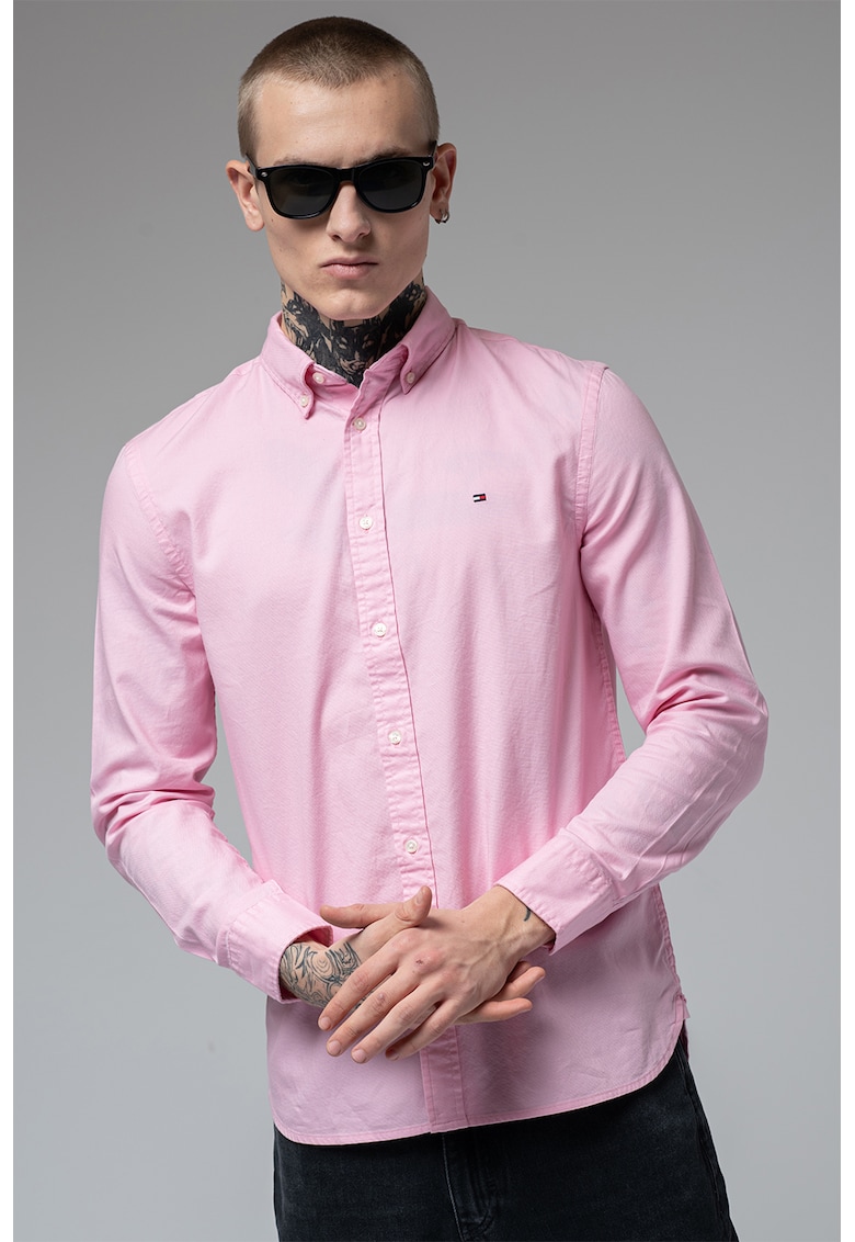 Слим риза от памук Tommy Hilfiger