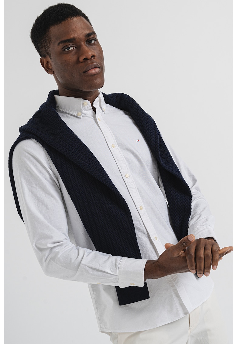 Слим риза с органичен памук Tommy Hilfiger