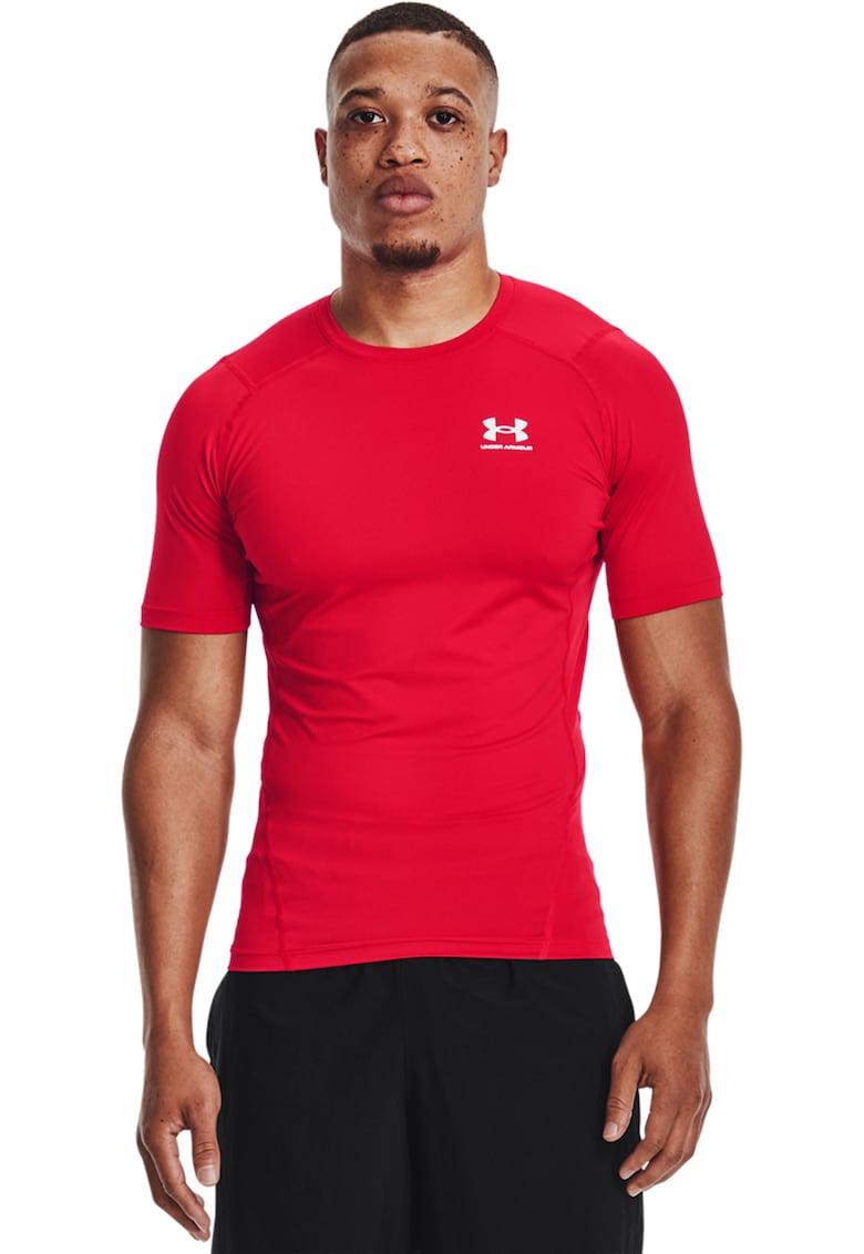 Слим фитнес тениска с лого Under Armour