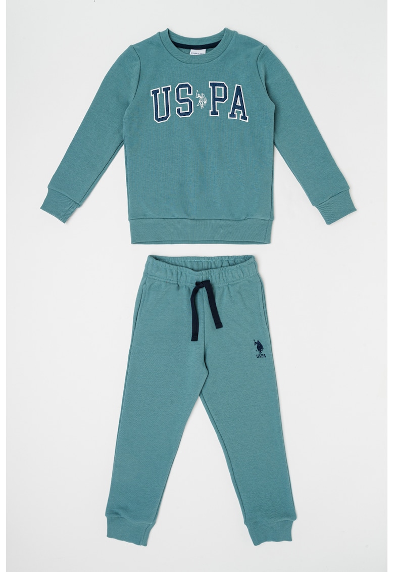 Спортен екип с лого и джобове встрани US Polo Assn