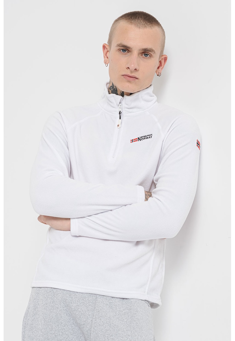 Суитшърт Tug с къс цип и бродирано лого Geographical Norway