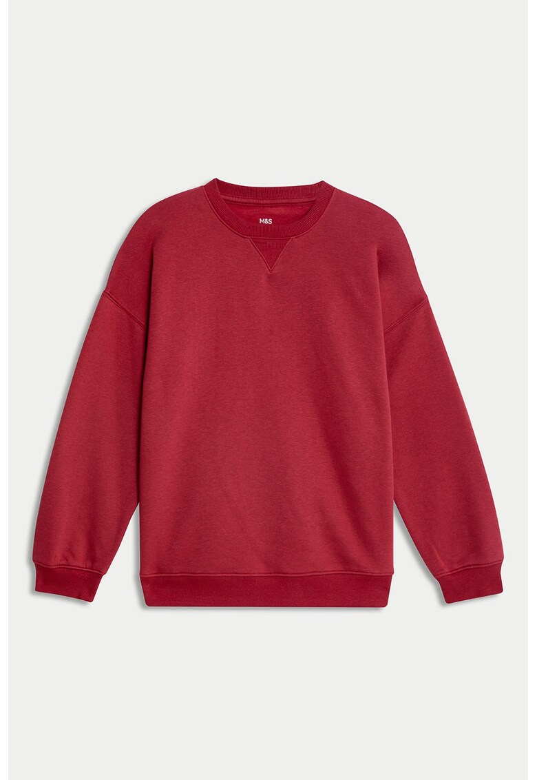 Суитшърт с овално деколте Marks  Spencer