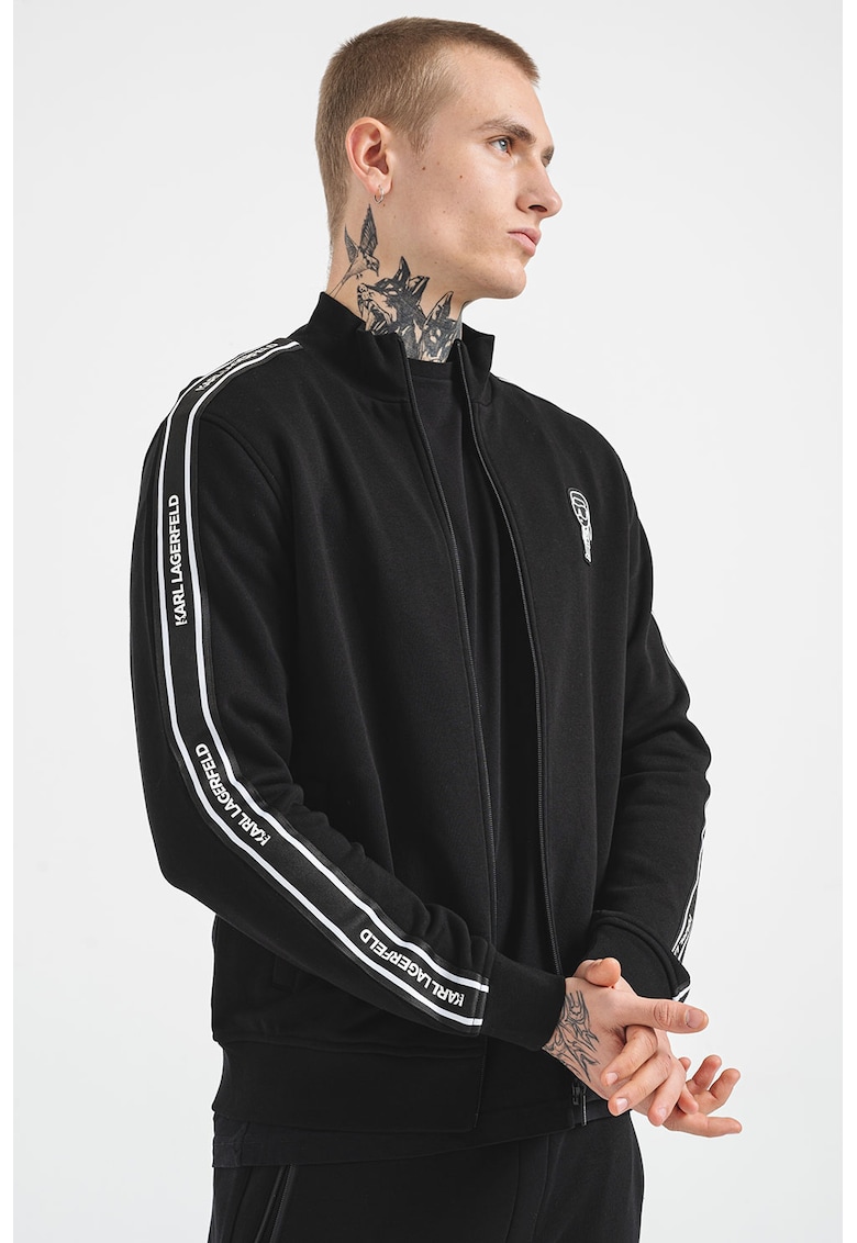 Суитшърт с цип и лого Karl Lagerfeld