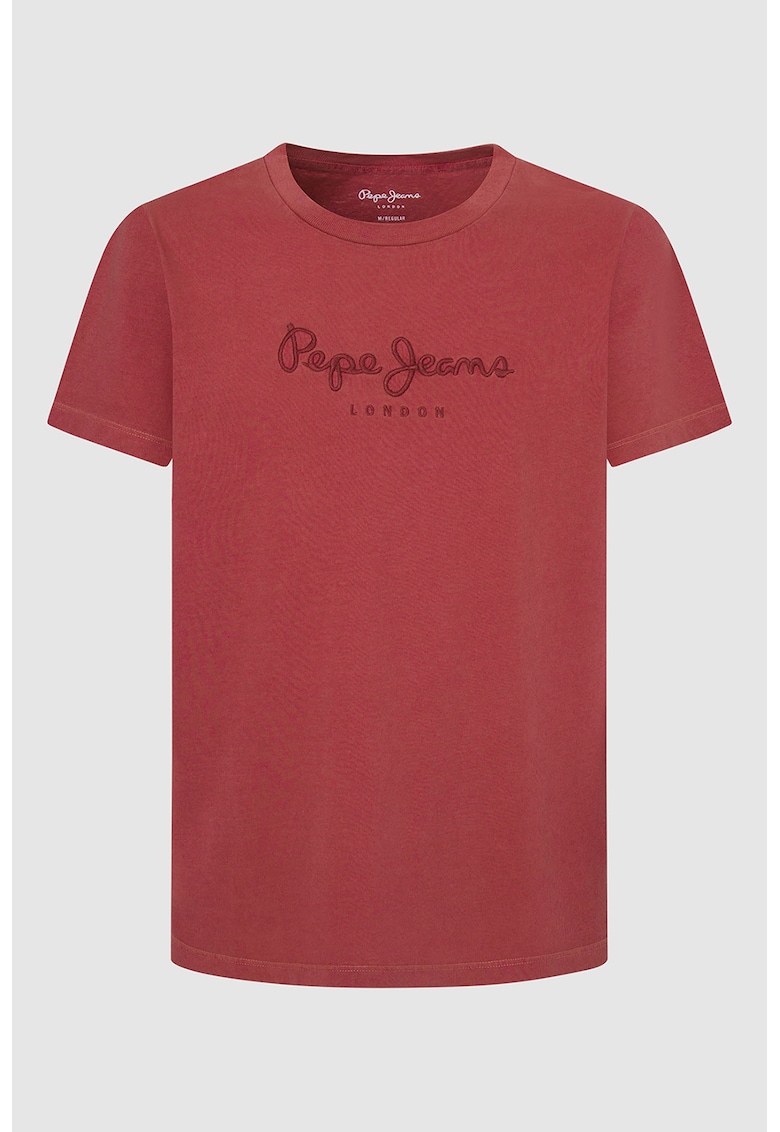 Тениска Eggo с овално деколте и лого Pepe Jeans London
