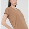 Тениска Karin от органичен памук с шпиц Vero Moda