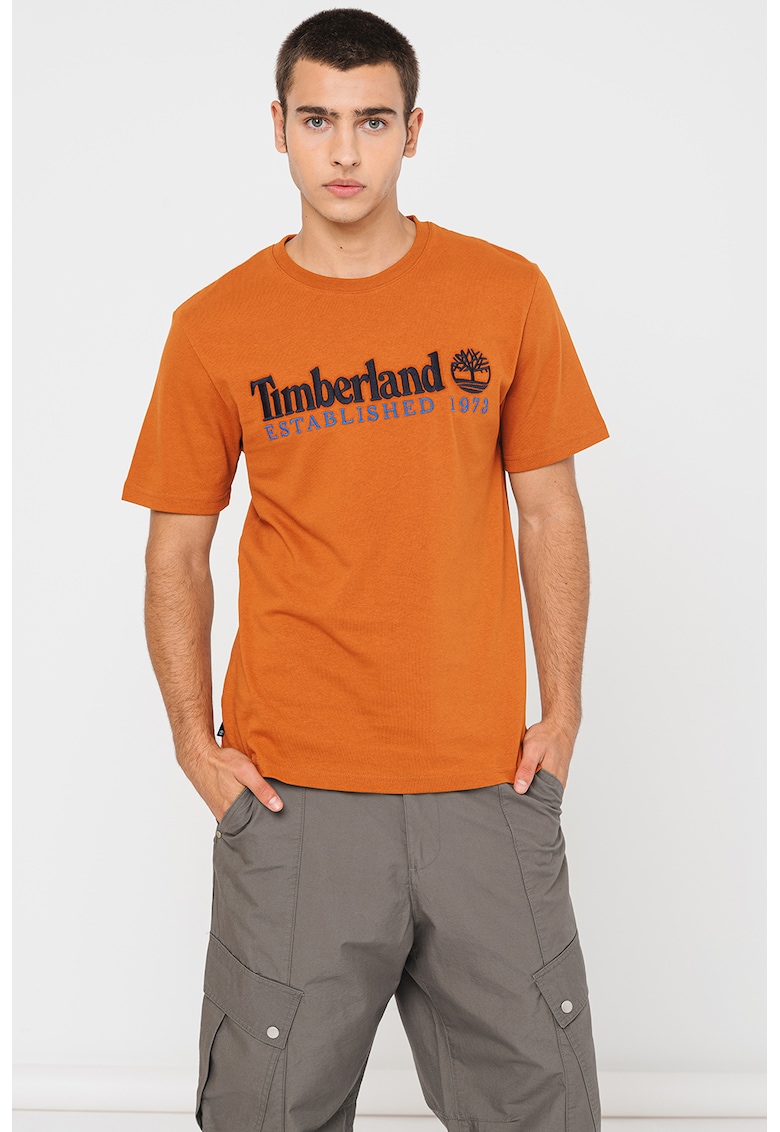 Тениска с бродирано лого Timberland