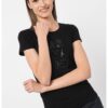 Тениска с овално деколте и лого ARMANI EXCHANGE