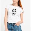 Тениска с овално деколте и лого ARMANI EXCHANGE