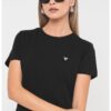 Фитнес тениска с овално деколте и лого GUESS