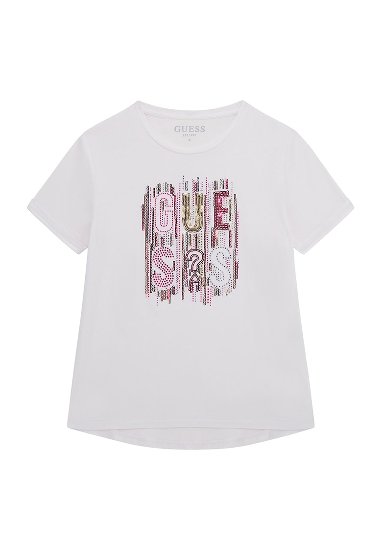 Тениска с пайети GUESS KIDS