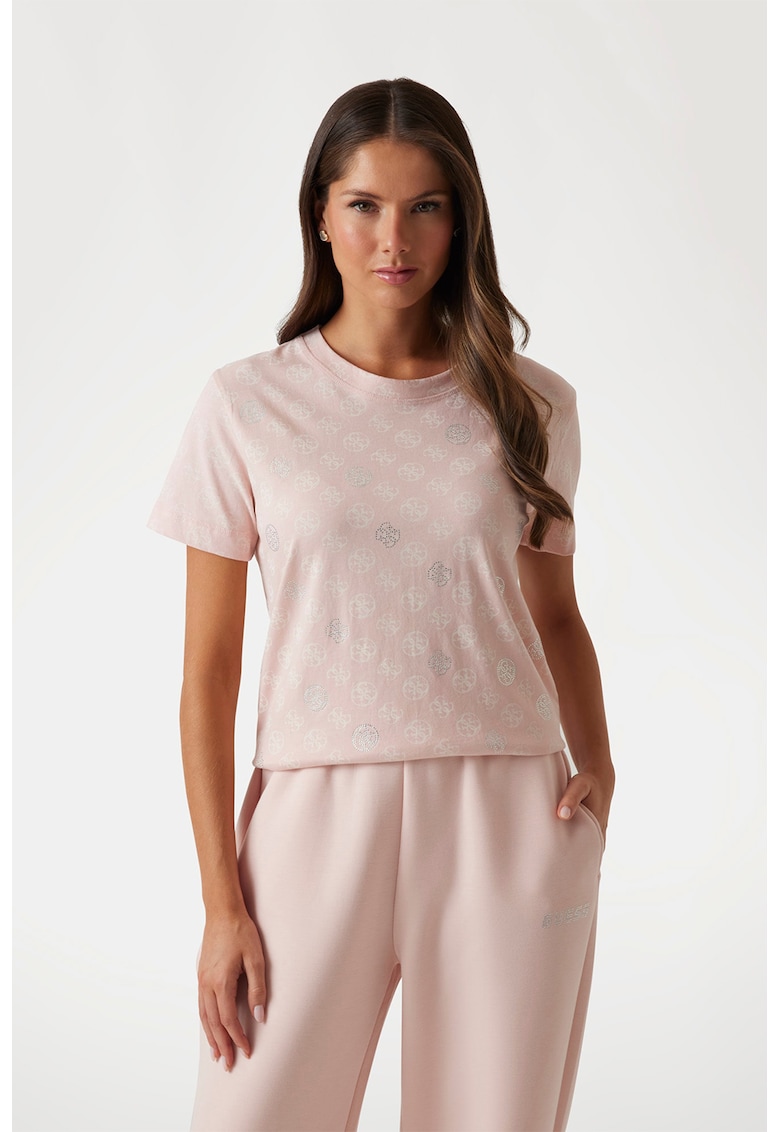 Фитнес тениска с лого GUESS